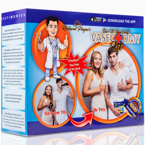 Prank Gift Boxes, Inc. DIY at-Home Vasectomy Kiit Prank Gift Box  Gag Box for Fun Present Giving! Includes a Free Water-proof Blotto Drinking Game