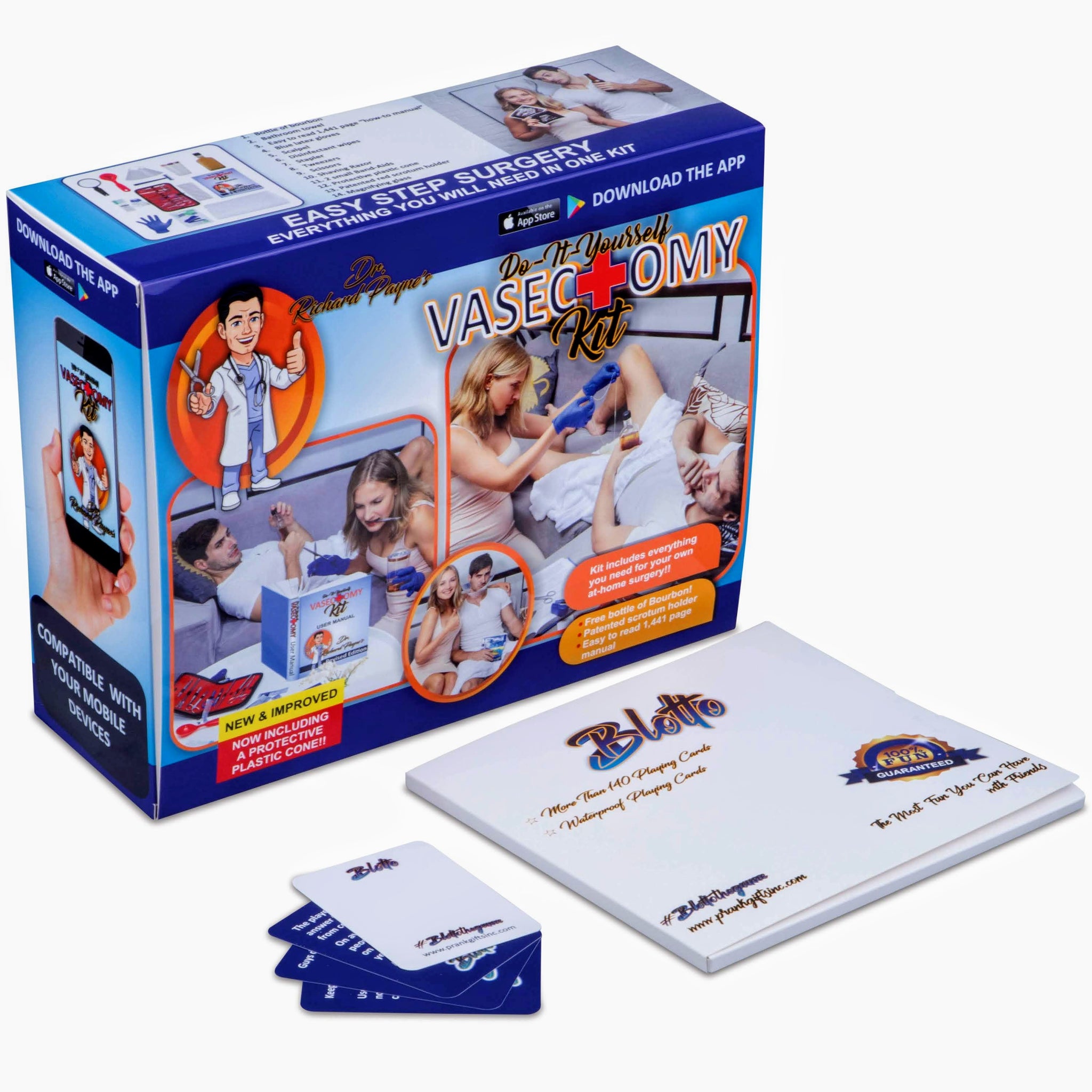 DIY At-Home Vasectomy Kit - Funny Prank Gift Box For Gag Gifts & Jokes